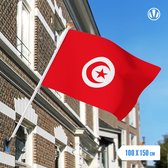 Vlag Tunesie 100x150cm - Glanspoly