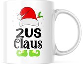 Kerst Mok met tekst: Zus Claus | Kerst Decoratie | Kerst Versiering | Grappige Cadeaus | Koffiemok | Koffiebeker | Theemok | Theebeker