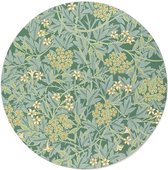 Walljar - William Morris - Jasmine II - Muurdecoratie - Forex wandcirkel