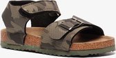 Jongens bio sandalen met camouflage print - Groen - Maat 28