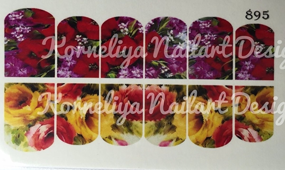 Goedkoopste Water Decal Nail Wrap 895