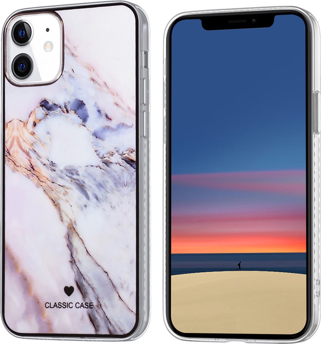 Goud Gradient hoesje van Classic Case voor iPhone 12 Mini - Backcover - TPU
