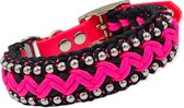 Paracord-halsband hond-hondenhalsband-Just 2Go-Darcy-halsmaat verstelbaar 30-33cm
