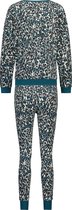 Hunkemöller Dames Nachtmode Pyjamaset met tas  - Groen - maat XL