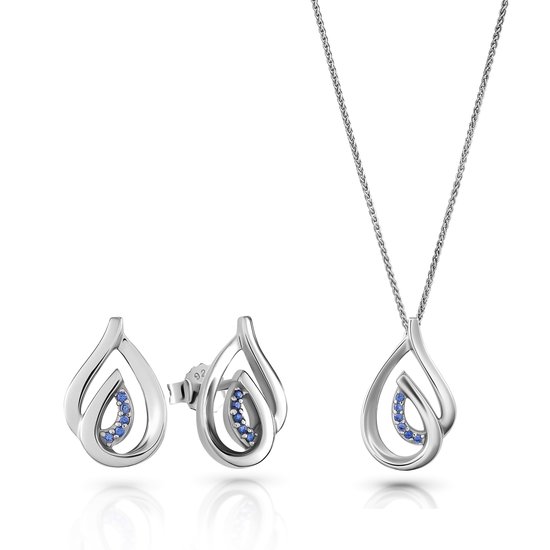 Orphelia SET-7518/B - Collier(s) avec boucle(s) d'oreille - Argent 925 - Zircone - 42+3 cm