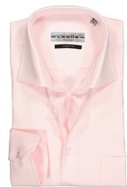 Ledub Modern Fit overhemd - roze - Strijkvrij - Boordmaat: 47