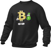 Crypto Kleding - Bitcoin MoneyBag #2 - Trader - Investing - Investeren - Aandelen - Trui/Sweater