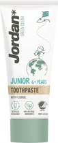 4x Jordan Tandpasta Green Clean Junior 6+ 50 ml