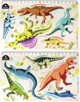Prom - Dinosaurus leerset B Dinosaour Drawing Ruler Template Set B [Korean Products]