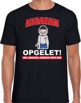 Verjaardag t-shirt Abraham opgelet 50 jaar - zwart - heren - vijftig jaar cadeau shirt Abraham 2XL