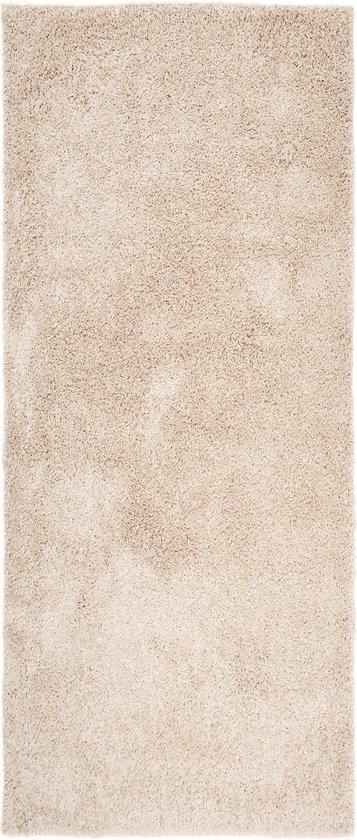 Tapiso Essence Tapis Tapis Beige Pile Profonde Salon Couloir Chambre Taille - 80x250