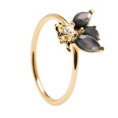 P D Paola Dames Ring Gouden plating;Kristal;Zilver - Goudkleurig - 16.50 mm / maat 52