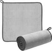 Baseus microvezel schoonmaak doeken grijs - 2 stuks - microfiber - geschikt voor auto - auto accessories