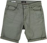 Jack & jones rick groen regular fit stretch denim short - valt kleiner - Maat XS