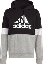 Adidas Essentials Fleece Colorblock Trui / Hoodie - Zwart Heren - Maat XS