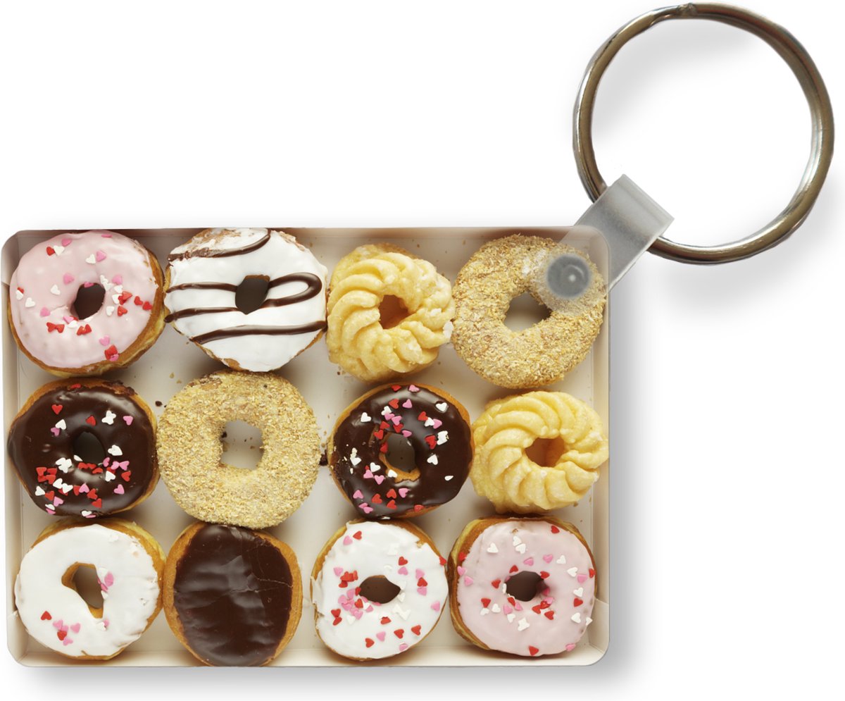 Porte-clés rond Donut 3,5 x 3,5 cm - Porte clef - Achat & prix