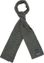 EAN | Fijn gebreide sjaal met TRESANTI logo antra grijs