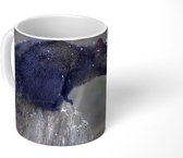 Mok - Eekhoorn - Boomstam - Sneeuwvlok - Zwart - 350 ML - Beker