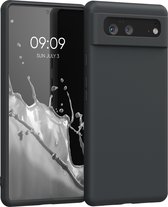 kwmobile telefoonhoesje voor Google Pixel 6 - Hoesje voor smartphone - Back cover in mat zwart