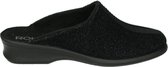 Rohde 2502 - Volwassenen Dames pantoffels - Kleur: Zwart - Maat: 37.5