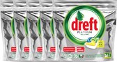 Dreft vaatwasmiddel Platinum Lemon 5x 22 Stuks