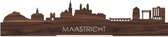 Standing Skyline Maastricht Notenhout - 40 cm - Woon decoratie om neer te zetten en om op te hangen - Meer steden beschikbaar - Cadeau voor hem - Cadeau voor haar - Jubileum - Verjaardag - Housewarming - Aandenken aan stad - WoodWideCities