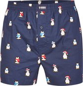 Happy Shorts Wijde Kerst Boxershort Heren Kerst Pinguïns - Maat XL