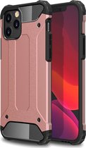 Mobiq - Extra Stevig Rugged Armor Hoesje iPhone 13 Pro Max - rose gold
