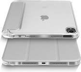 iPad Mini 6 (2021) Tri-Fold Clear Back Case | 8.6 inch iPad Mini hoes | Transparante achterkant | Auto wake/sleep | Ingebouwde standaard | Verstevigde hoeken en randen voor extra b