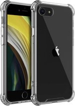 Mobiq - Clear Rugged Case iPhone SE (2022 / 2020)/8/7 - transparant