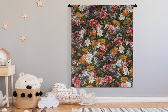 Tapisserie - Tapisserie - Fleurs - Papillon - Design - Art - Abstrait - Peinture - Maîtres anciens - 120x160 cm - Tapisserie