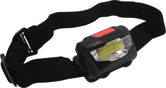 Hofftech led hoofdlamp - kantelbaar - 150 lumen - kunststof - voor binnen - geen fitting - aan/uit schakelaar - op product - batterij - met bewegingssensor