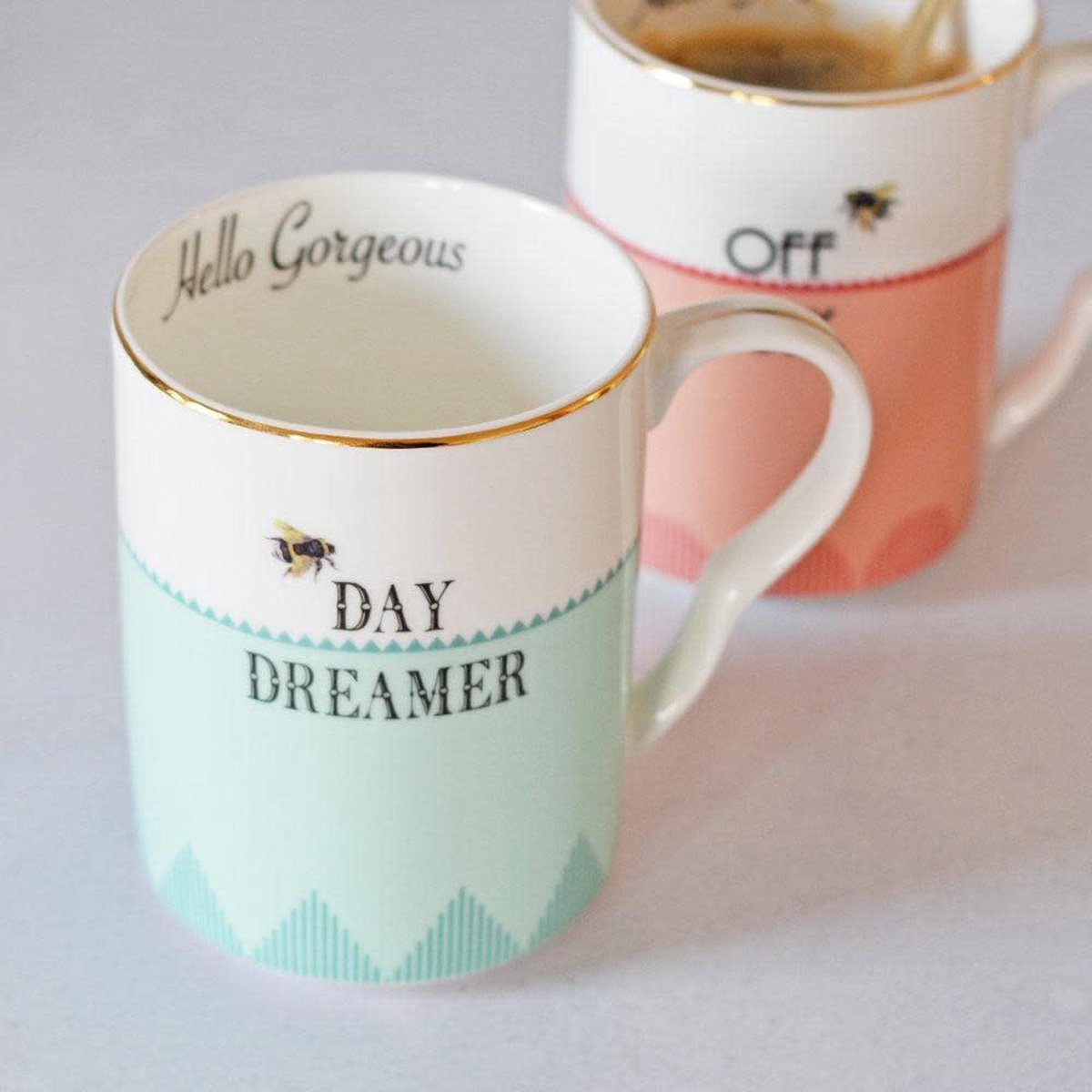 Yvonne Ellen London - Set/2 Mokken - Off Duty & Day dreamer - in cadeaudoos