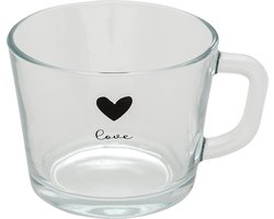 Clayre & Eef Theeglas 450 ml Glas Hart Theemok Image