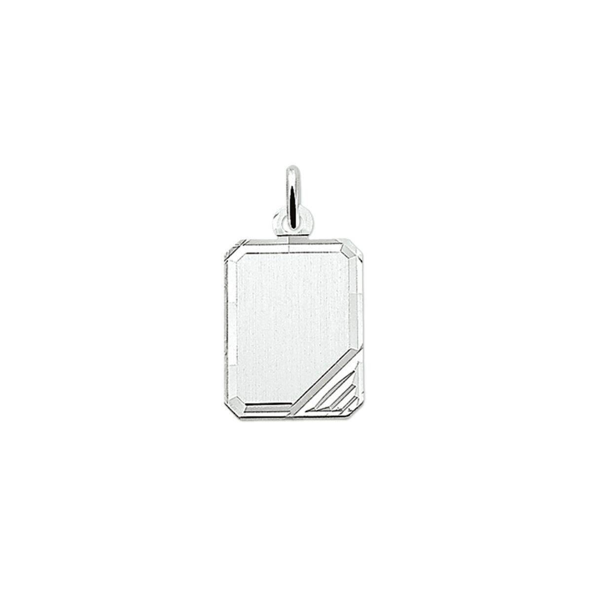 zilver gerhodineerd graveerhanger gediamanteerd 1322432
