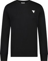 Purewhite -  Heren Regular Fit   Sweater  - Zwart - Maat XS