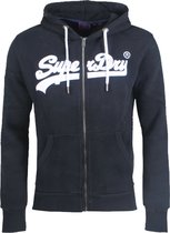 Superdry - Heren Vest - Vintage Logo Embroidered Zip Hoodie - Zwart