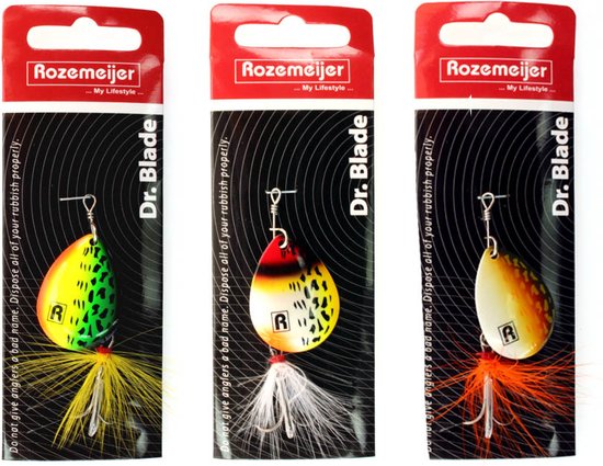 Dr Rozemeijer. Blade 5Gr Taille 4 Spinner Speckled Fire Tiger