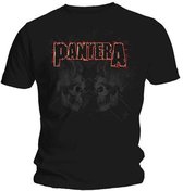 Pantera Heren Tshirt -XL- Watermarked Skulls Zwart