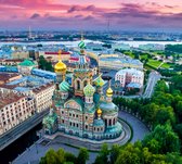 Kathedraal van de Verlosser op het Bloed in Sint-Petersburg - Fotobehang (in banen) - 250 x 260 cm