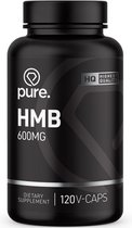 PURE HMB - 600mg - 120 V-Caps - aminozuur - Leucine - vegan capsules