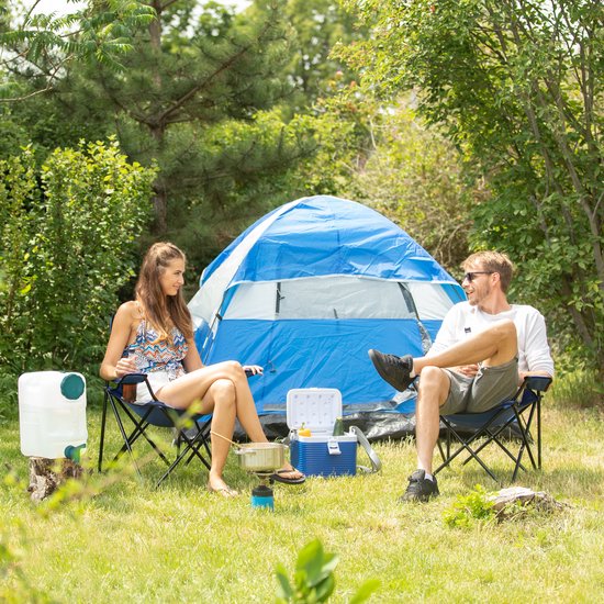jerrycan met kraan - 20 liter - voor drinkwater - kunststof - BPA-vrij - handvat - camping - wit-groen van Qatcha — afbeelding 5