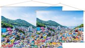 Gamcheon dreaming of Machu Picchu in Busan Project - Foto op Textielposter - 90 x 60 cm