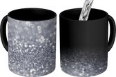 Magische Mok - Foto op Warmte Mok - Zilveren glitters - 350 ML
