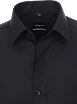 Zwart Overhemd Heren Regular Fit Venti 1480-800 - L