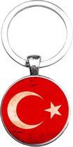 Akyol - Turkije Sleutelhanger - Turkije - degene die van Turkije houden - Turkije - Turken - vakantie - 2,5 x 2,5 CM