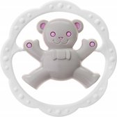 Tullo  teddybeer rammelaar- grijs/ roze- 0m+ 0+ manden
