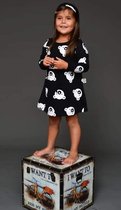alisé Baby meisjes jurk koala print Zwart 86