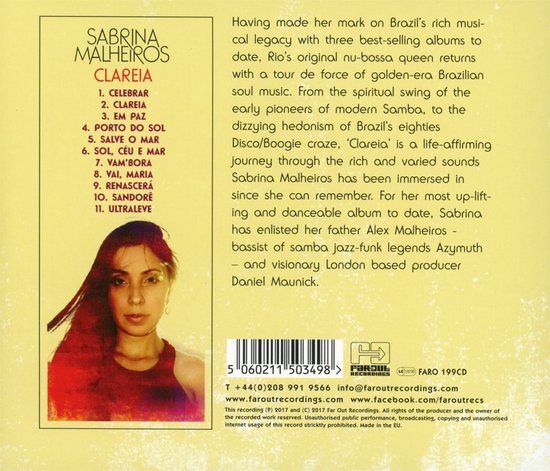Sabrina Malheiros - Clareia (CD) - Sabrina Malheiros