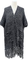 Vest tassels - Zwart